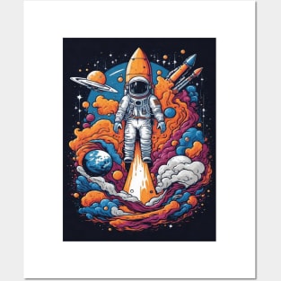 Rocket launch Posters and Art